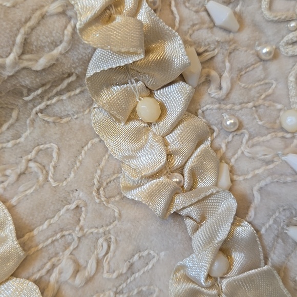 Manoush Unique Beaded/Ribbon Bow/Sequin Accent Skirt - Picture 2 of 13